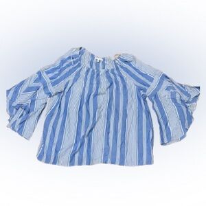 Fever striped long bell sleeve shirt Size 3X